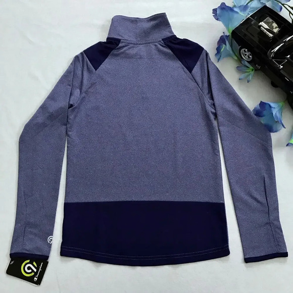 Champion C9 NWT Performance Quarter Zip Long Sleeves Top Boys S (6-7) - Picture 6 of 9